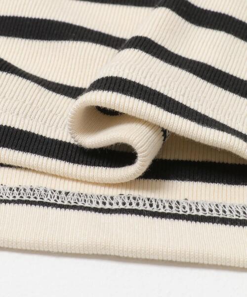 かぐれ（カグレ）の「コットンフライススナップカーディガン（カーディガン/ボレロ・レディース・ブラック/ストライプ・FREE）」の19枚目の写真