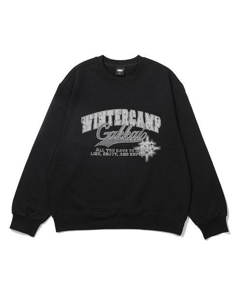 GAKKAI UNIONS(ガッカイユニオンズ)の「ウィンターキャンプ スウェット ブラック(スウェット・レディース・その他・SMALL/MEDIUM/LARGE/X-LARGE)」の2枚目の写真
