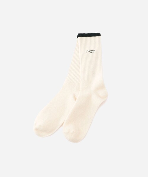 Saturdays NYC(サタデーズ ニューヨークシティ )の「SNYC Wool Socks(ソックス/靴下・メンズ・ブラック/オリーブ/ワイン/オフホワイト・FREE)」の2枚目の写真