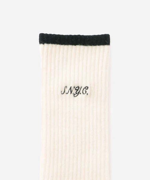 Saturdays NYC(サタデーズ ニューヨークシティ )の「SNYC Wool Socks(ソックス/靴下・メンズ・ブラック/オリーブ/ワイン/オフホワイト・FREE)」の6枚目の写真