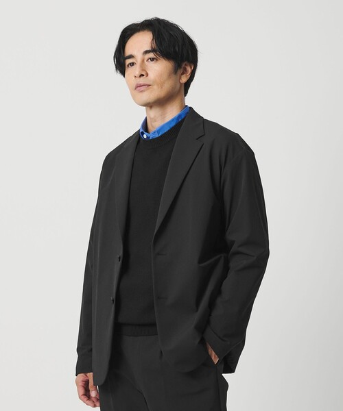 BEAUTY&YOUTH UNITED ARROWS(ビューティーアンドユースユナイテッドアローズ)の「KOMATSU PACK URK リラックス ジャケット ストレッチ セットアップ対応 裏起毛(テーラードジャケット・メンズ・ブラック/ネイビー/ダークグレー・L/M/S/XL)」の6枚目の写真