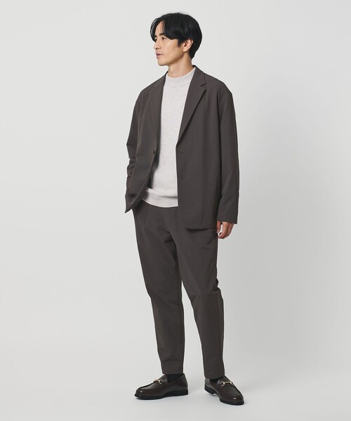 BEAUTY&YOUTH UNITED ARROWS(ビューティーアンドユースユナイテッドアローズ)の「KOMATSU PACK URK リラックス ジャケット ストレッチ セットアップ対応 裏起毛(テーラードジャケット・メンズ・ブラック/ネイビー/ダークグレー・L/M/S/XL)」の7枚目の写真