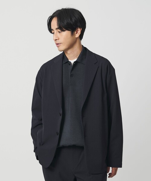 BEAUTY&YOUTH UNITED ARROWS(ビューティーアンドユースユナイテッドアローズ)の「KOMATSU PACK URK リラックス ジャケット ストレッチ セットアップ対応 裏起毛(テーラードジャケット・メンズ・ブラック/ネイビー/ダークグレー・L/M/S/XL)」の12枚目の写真