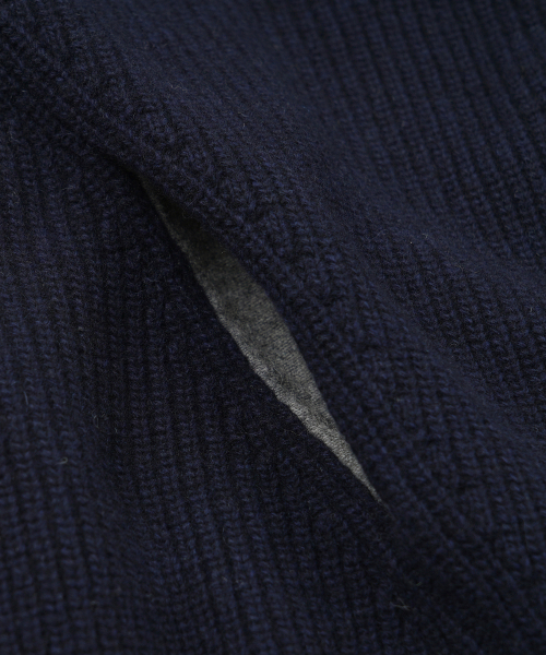 FRIZMWORKS(フリズムワークス)の「KANGAROO KNIT PULLOVER HOODY _ NAVY(ニット/セーター・メンズ・その他・SMALL/MEDIUM/LARGE/X-LARGE)」の4枚目の写真