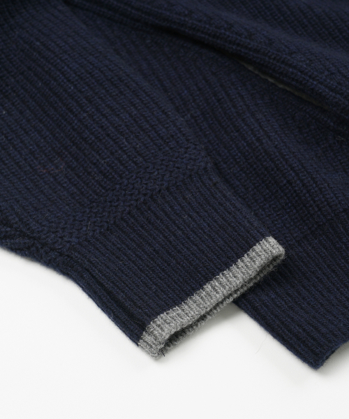 FRIZMWORKS(フリズムワークス)の「KANGAROO KNIT PULLOVER HOODY _ NAVY(ニット/セーター・メンズ・その他・SMALL/MEDIUM/LARGE/X-LARGE)」の5枚目の写真