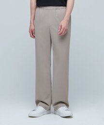 ジェンダーレスワイドバンディングスラックス[ライトベージュ]