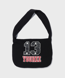 YOUHEE（ユヒ）の「YOUHEE TERRY BIG BAG BLACK（メッセンジャーバッグ）」