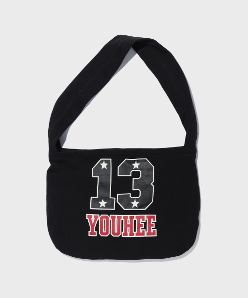 YOUHEE(ユヒ)の「YOUHEE TERRY BIG BAG BLACK(メッセンジャーバッグ・レディース・その他・FREE)」の1枚目の写真