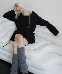 Frill Layered Long Sleeve Black