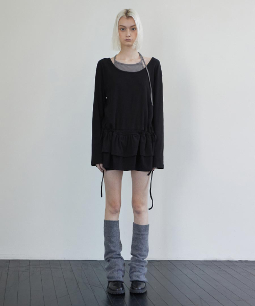 RENSE(レンセ)の「Frill Layered Long Sleeve Black(Tシャツ/カットソー・レディース・その他・FREE)」の8枚目の写真