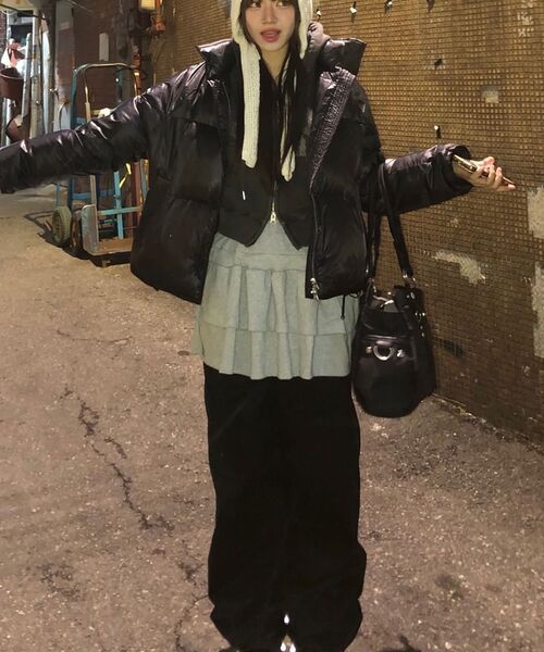 RENSE(レンセ)の「Frill Layered Long Sleeve Black(Tシャツ/カットソー・レディース・その他・FREE)」の5枚目の写真