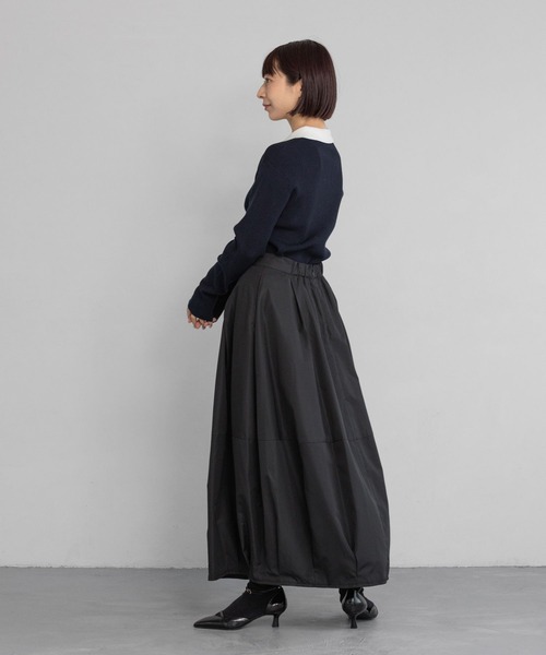 セール】【撥水・洗える】しまゆう企画・ハッスイコクーンスカート