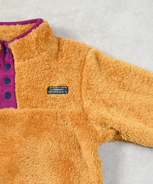 MARKEY'S（マーキーズ）の「ボアフリーススナップジャケット（その他アウター・キッズ・チャコール/イエロー/オレンジ/グリーン・90/100/110/120/130/140/150）」の17枚目の写真