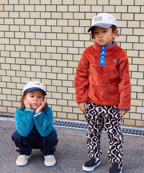 MARKEY'S（マーキーズ）の「ボアフリーススナップジャケット（その他アウター・キッズ・チャコール/イエロー/オレンジ/グリーン・90/100/110/120/130/140/150）」の8枚目の写真