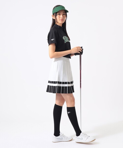 BEAMS GOLF(ビームスゴルフ)の「ORANGE LABEL / ニット プリーツ風 スカート(スカート・レディース・グリーン/ブラック/ホワイト・SMALL/LARGE/MEDIUM)」の5枚目の写真