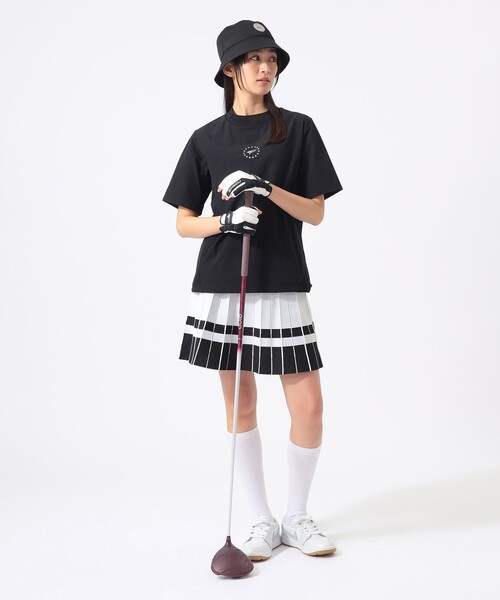BEAMS GOLF(ビームスゴルフ)の「ORANGE LABEL / ニット プリーツ風 スカート(スカート・レディース・グリーン/ブラック/ホワイト・SMALL/LARGE/MEDIUM)」の7枚目の写真