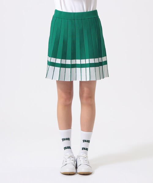 BEAMS GOLF(ビームスゴルフ)の「ORANGE LABEL / ニット プリーツ風 スカート(スカート・レディース・グリーン/ブラック/ホワイト・SMALL/LARGE/MEDIUM)」の10枚目の写真