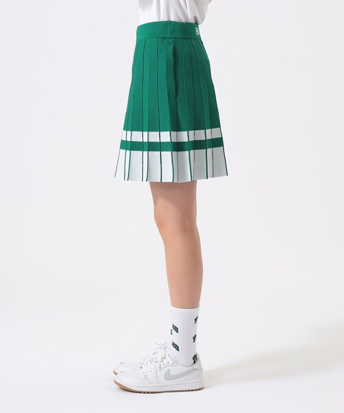 BEAMS GOLF(ビームスゴルフ)の「ORANGE LABEL / ニット プリーツ風 スカート(スカート・レディース・グリーン/ブラック/ホワイト・SMALL/LARGE/MEDIUM)」の11枚目の写真