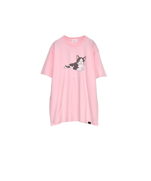 Nora Lily（ノラリリー）の「【Nora Lily】NORA Neko Coloful S/S Tee（Tシャツ/カットソー・メンズ・ブルー系その他/アイボリー/ベビーピンク・LARGE）」の9枚目の写真
