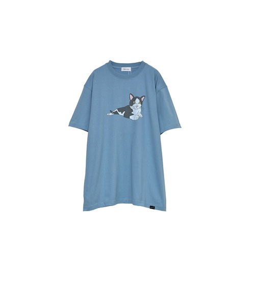 Nora Lily（ノラリリー）の「【Nora Lily】NORA Neko Coloful S/S Tee（Tシャツ/カットソー・メンズ・ブルー系その他/アイボリー/ベビーピンク・LARGE）」の10枚目の写真