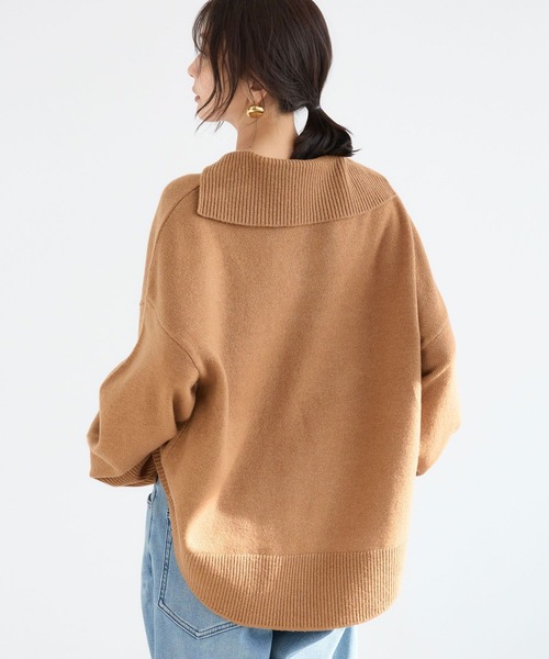 BARNYARDSTORM(バンヤードストーム)の「BARNYARDSTORM / セーラースキッパーニット(ニット/セーター・レディース・グレー/キャメル・FREE)」の5枚目の写真