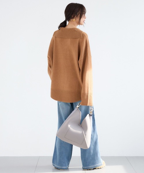 BARNYARDSTORM(バンヤードストーム)の「BARNYARDSTORM / セーラースキッパーニット(ニット/セーター・レディース・グレー/キャメル・FREE)」の10枚目の写真