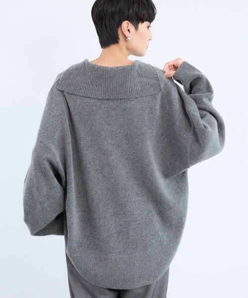 BARNYARDSTORM(バンヤードストーム)の「BARNYARDSTORM / セーラースキッパーニット(ニット/セーター・レディース・グレー/キャメル・FREE)」の14枚目の写真