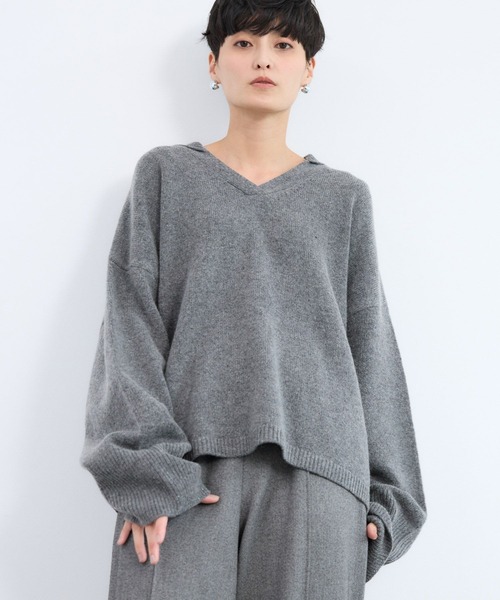 BARNYARDSTORM(バンヤードストーム)の「BARNYARDSTORM / セーラースキッパーニット(ニット/セーター・レディース・グレー/キャメル・FREE)」の12枚目の写真