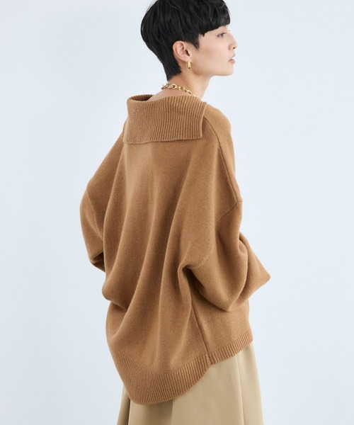 BARNYARDSTORM(バンヤードストーム)の「BARNYARDSTORM / セーラースキッパーニット(ニット/セーター・レディース・グレー/キャメル・FREE)」の18枚目の写真