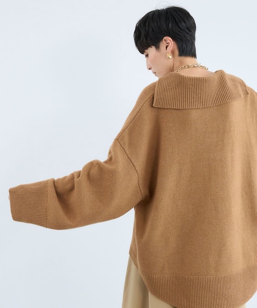 BARNYARDSTORM(バンヤードストーム)の「BARNYARDSTORM / セーラースキッパーニット(ニット/セーター・レディース・グレー/キャメル・FREE)」の19枚目の写真