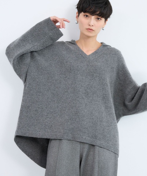 BARNYARDSTORM(バンヤードストーム)の「BARNYARDSTORM / セーラースキッパーニット(ニット/セーター・レディース・グレー/キャメル・FREE)」の11枚目の写真