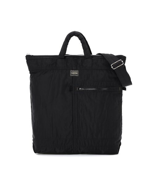 PORTER(ポーター)の「マイル 2WAYヘルメットバッグ(トートバッグ・メンズ・オフホワイト/ブラック・FREE)」の2枚目の写真