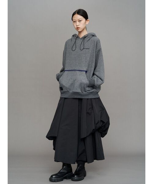 UN3D.（アンスリード）の「ARM COVER DOCKING HOODIE / アームカバードッキングフーディー（パーカー・レディース・ホワイト/ブラック/グレー・44/38）」の9枚目の写真