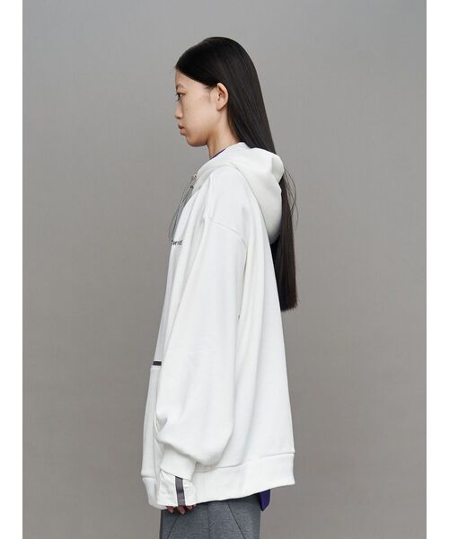 UN3D.（アンスリード）の「ARM COVER DOCKING HOODIE / アームカバードッキングフーディー（パーカー・レディース・ホワイト/ブラック/グレー・44/38）」の11枚目の写真