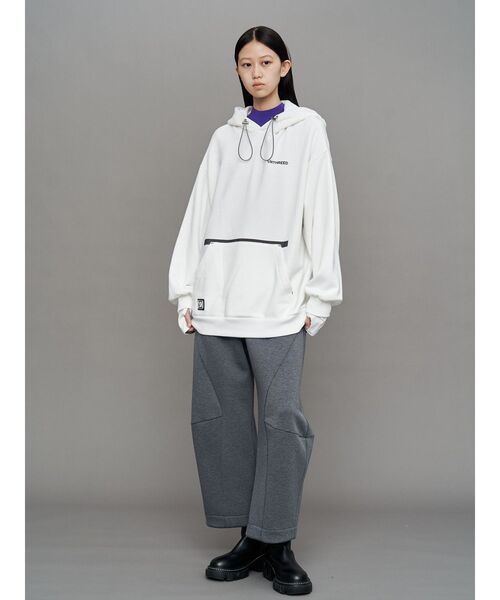 UN3D.（アンスリード）の「ARM COVER DOCKING HOODIE / アームカバードッキングフーディー（パーカー・レディース・ホワイト/ブラック/グレー・44/38）」の17枚目の写真