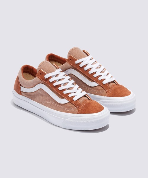 VANS(バンズ)の「PREMIUM オールドスクール 36 / LX Old Skool 36 WASHED TAN/BRO VN000D57TBR1(スニーカー・メンズ・ライトブラウン・5.5/6/7.5/8/8.5/9/10.5/11/11.5/12/9.5/10/4/4.5/5/7/6.5)」の2枚目の写真