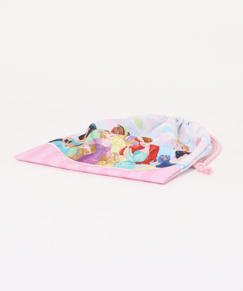 Disney（ディズニー）の「Disney/ディズニー　プリンセス　巾着M（ポーチ・キッズ・ピンク・ONE SIZE）」の3枚目の写真