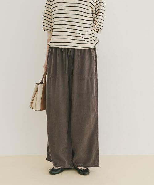ITEMS URBANRESEARCH(アイテムズ アーバンリサーチ)の「リラクシーイージーパンツ(その他パンツ・レディース・ブラウン/チャコールグレー/グレー系その他・FREE)」の21枚目の写真
