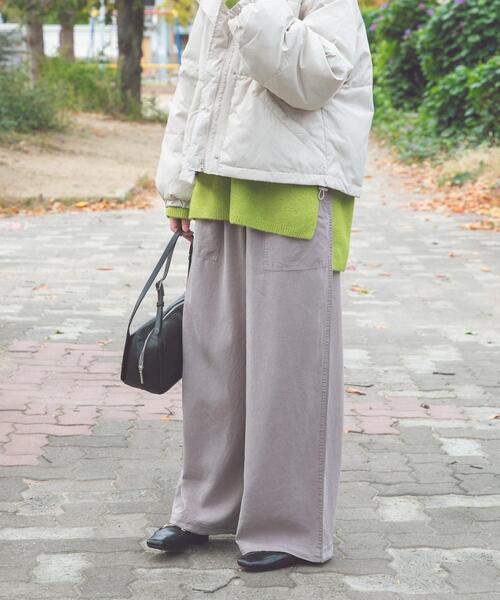 ITEMS URBANRESEARCH(アイテムズ アーバンリサーチ)の「リラクシーイージーパンツ(その他パンツ・レディース・ブラウン/チャコールグレー/グレー系その他・FREE)」の8枚目の写真