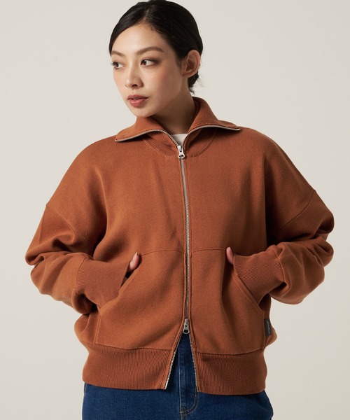 Eddie Bauer（エディーバウアー）の「コージー フルジップ セーター（ニット/セーター・レディース・ネイビー/アイボリー/ダークオレンジ・L/M/XL/S）」の3枚目の写真
