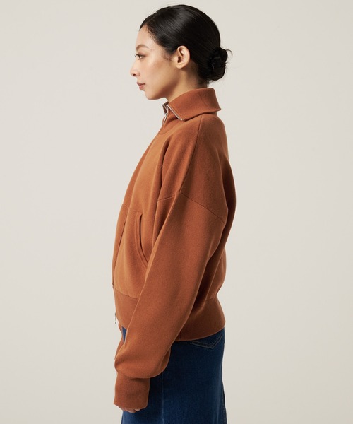 Eddie Bauer（エディーバウアー）の「コージー フルジップ セーター（ニット/セーター・レディース・ネイビー/アイボリー/ダークオレンジ・L/M/XL/S）」の10枚目の写真