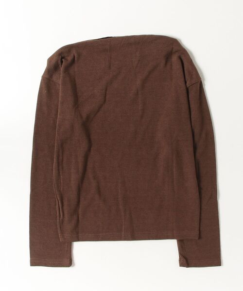 .KOM（ドットコム）の「A'GEM/9 × .kom 『.KOMZ/ドットケーオーエムゼット』NYカレッジプリントロングスリーブ（Tシャツ/カットソー・レディース・ブラウン/ブラック・FREE）」の22枚目の写真