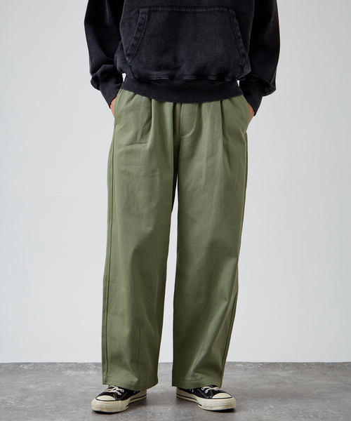 B.C STOCK（ベーセーストック）の「コットン オーバースリーピングパンツ（その他パンツ・メンズ・アイボリー/ブラック/グリーン/ブラウン・FREE）」の4枚目の写真