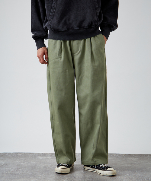 B.C STOCK（ベーセーストック）の「コットン オーバースリーピングパンツ（その他パンツ・メンズ・アイボリー/ブラック/グリーン/ブラウン・FREE）」の18枚目の写真