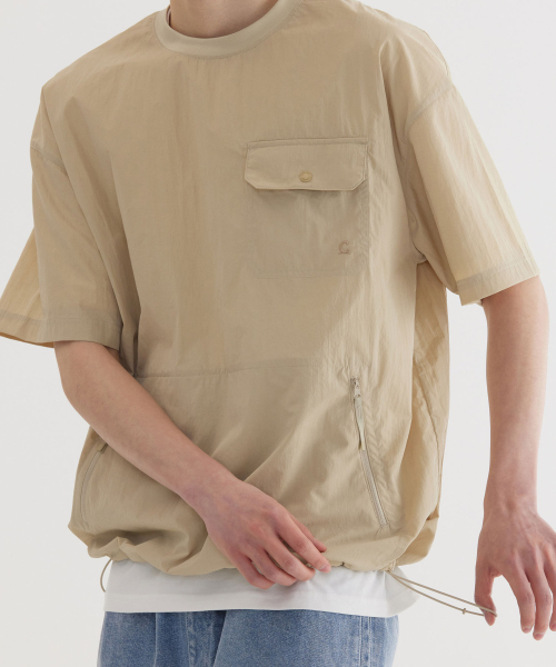 COVERNAT(カバーナット)の「ウーブンユーティリティTシャツBeige(Tシャツ/カットソー・レディース・その他・SMALL/MEDIUM/LARGE/X-LARGE/XX-LARGE)」の7枚目の写真