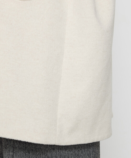 K.T KIYOKO TAKASE(キヨコタカセ)の「〔 Sサイズ 〕 アンゴラウール スタンドステンカラーコート(ステンカラーコート・レディース・ライトグレー/キナリ・5号/3号)」の16枚目の写真