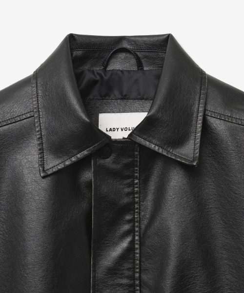 セール】9184 ヴィンテージウォッシングレザーオーバーサイズ