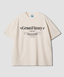 クラシックロゴオーバーサイズ半袖Tシャツ-ナチュラルコットン