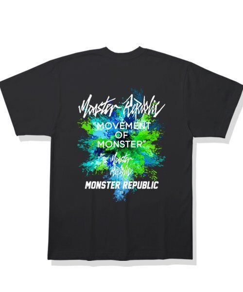 MONSTER REPUBLIC(モンスターリパブリック)の「バックペインティングミックスグリーンTシャツブラック(Tシャツ/カットソー・レディース・その他・X-LARGE/LARGE/MEDIUM/SMALL)」の2枚目の写真
