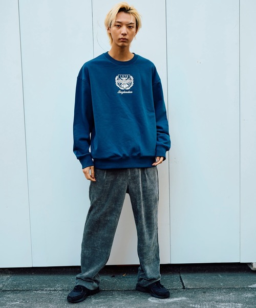 BOY LONDON(ボーイロンドン)の「【BOY LONDON】EAGLE EMBROIDERY CREW SWEAT(Tシャツ/カットソー・メンズ・ブルー・MEDIUM/X-LARGE/LARGE)」の3枚目の写真
